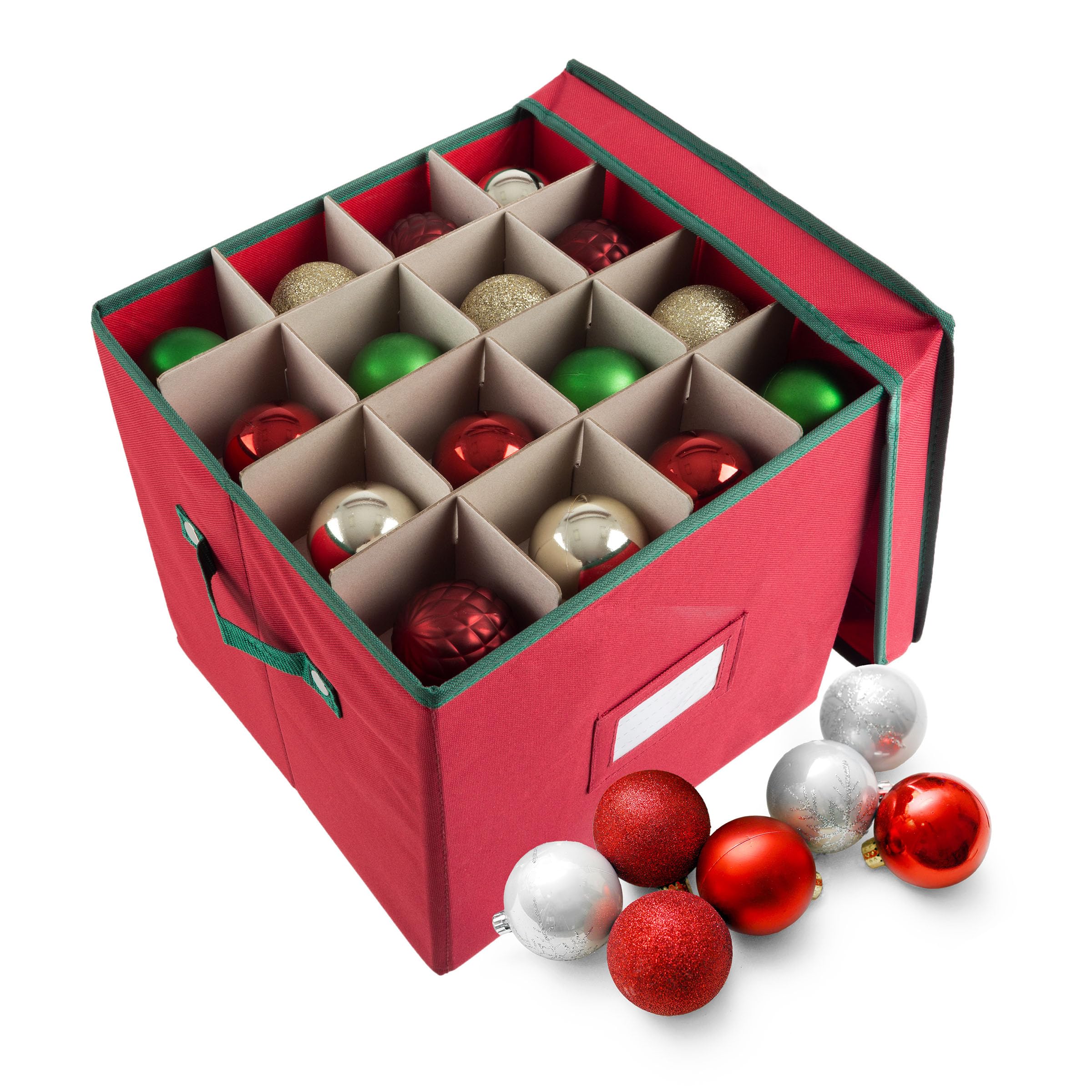 Amazon.com: Christmas Decor Storage Box - Red Oxford Canvas